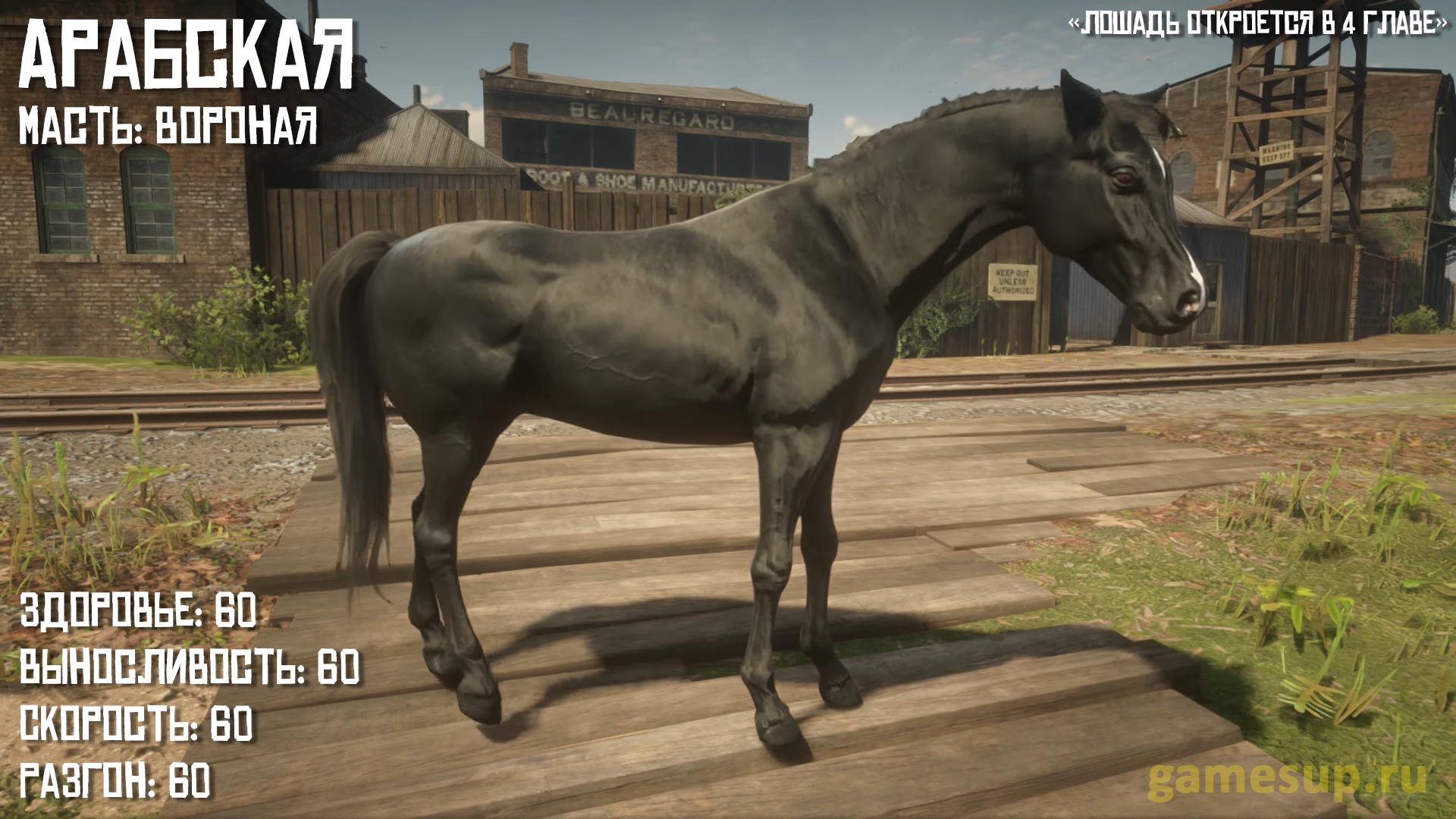 Характеристики лучшей лошади в игре RDR 2